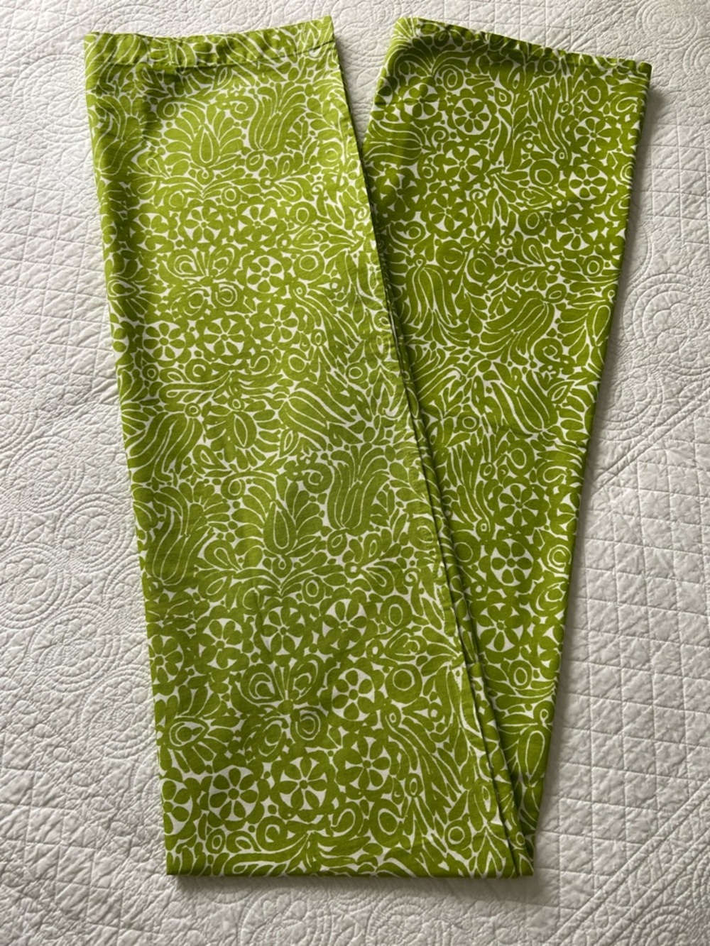 Marimekko Tamara Green and White Floral Shower Curtain - Picture 3 of 10